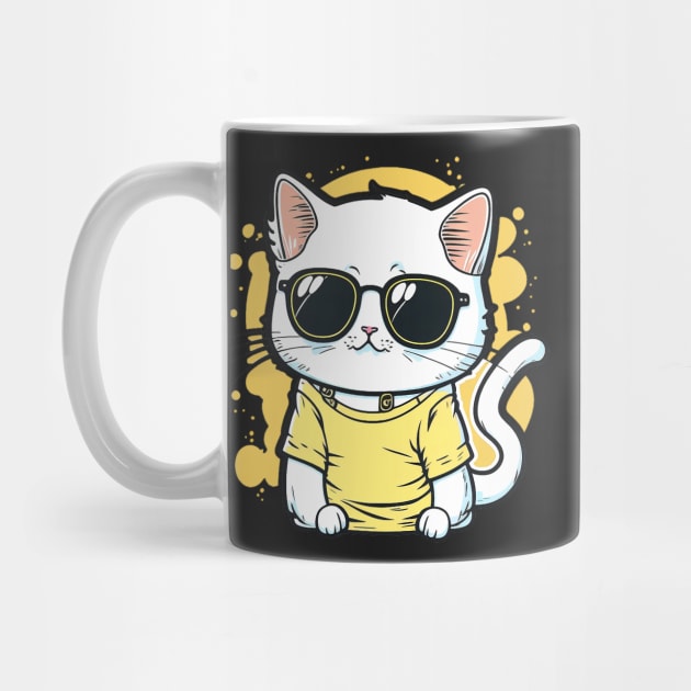 Cat with sunglasses by ramith-concept